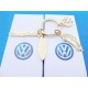 VW Beetle Keychain Set 4 pieces GOLD