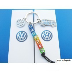 VW Bus Bulli Camper Keychain Set 5 pieces