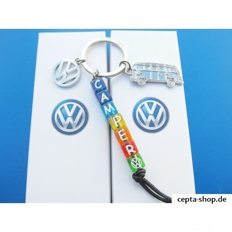 VW Bus Bulli Camper Keychain Set 5 pieces