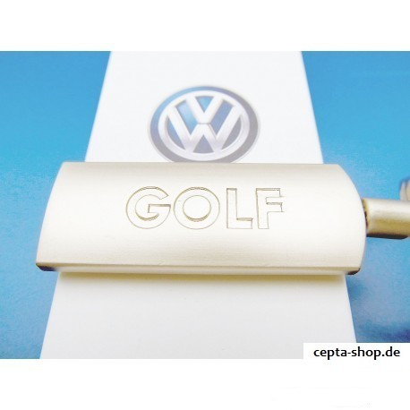 VW GOLF Schlüsselanhänger Design graviert