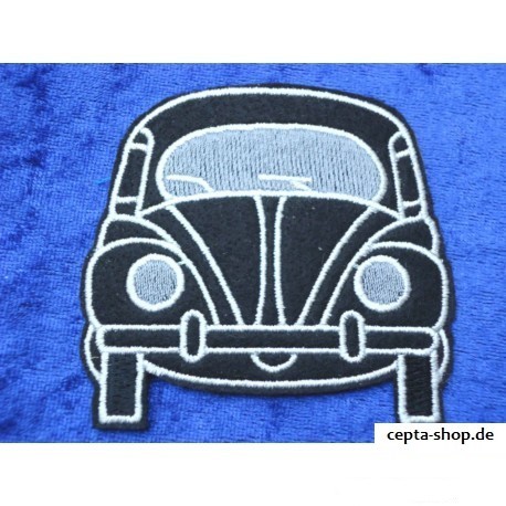 VW Käfer Aufnäher Front  schwarz