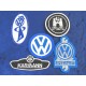 VW Aufnäher Patch  Sticker 5 Stück im Set (Karmann, VW Männchen, Spezialist)
