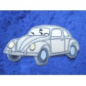 VOLKSWAGEN VW Käfer Aufnäher Patch 1200 Front links beige
