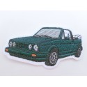 Golf 1 Converible Sticker/ Patch  + green + only here