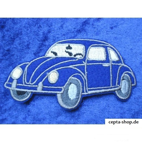 VW Käfer Aufnäher / Sticker / Patch Front links schwarz