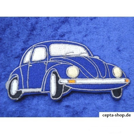 VW Käfer Aufnäher rechts Front blau