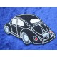 VW Beetle Patches Sticker Patch Ovali Black