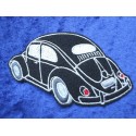 VOLKSWAGEN VW Käfer Aufnäher 1200 Sticker Patch Ovali Schwarz
