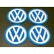 VOLKSWAGEN VW Zeichen als Aufnäher 4er Set ORIGINAL