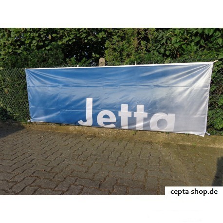 + VW JETTA Fahne  / Flagge, blau  Das ORIGINAL !!  1 x 3 Meter VOLKSWAGEN