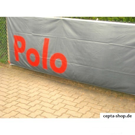 VW POLO banner / flag in gray red