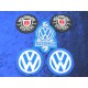 VW Aufnäher Set - 5 Stück als Fan Paket