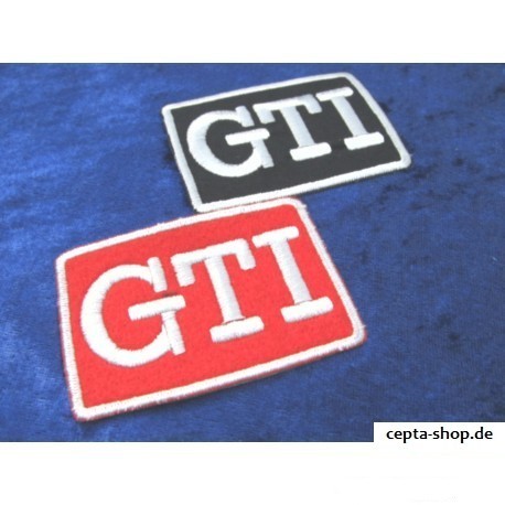 VW Golf GTI Pirelli Patches red / black (2 pieces)