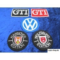 VW 5er Set GTI Hannover Wolfsburg Edition Aufnäher Patch  Sticker