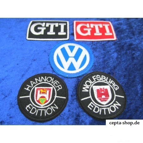 VW 5er Set GTI Hannover Wolfsburg Edition Aufnäher Patch  Sticker