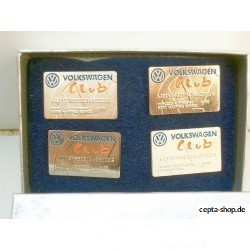 VW VOLKSWAGEN CLUB Pin Set, with 2 production errors very rarely