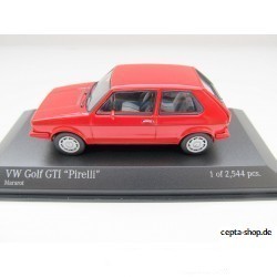 VW Golf 1 GTI Pirelli from Minichamps in 1:43  * red *  NEU 400055170