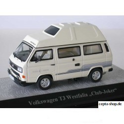 VOLKSWAGEN VW T3 b Hochdach Club Joker Modellauto weiss 1:43 Premium Classixxs