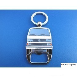 VW T3 Bus Keychain with Bottle Opener - red