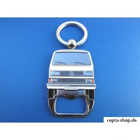 VW T3 Bus Keychain with Bottle Opener - red