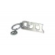 VW T3 Bus Keychain with Bottle Opener - white