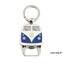 VW T3 Bus Keychain with Bottle Opener - blue