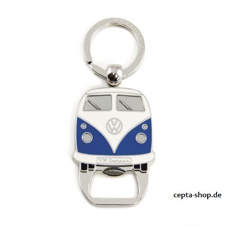 VW T3 Bus Keychain with Bottle Opener - blue