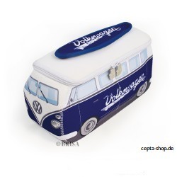 VOLKSWAGEN VW T1 BUS 3D NEOPREN UNIVERSALTASCHE - blau Kulturtasche ORIGINAL