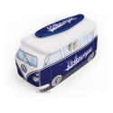 VOLKSWAGEN VW T1 BUS 3D NEOPREN UNIVERSALTASCHE - blau Kulturtasche ORIGINAL