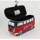 Genuine Volkswagen VW T1 BUS 3D NEOPRENE UNIVERSAL Bag - red black toilet bag