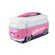 Original Volkswagen VW T1 BUS 3D NEOPREN UNIVERSALTASCHE - rot schwarz Kulturtasche