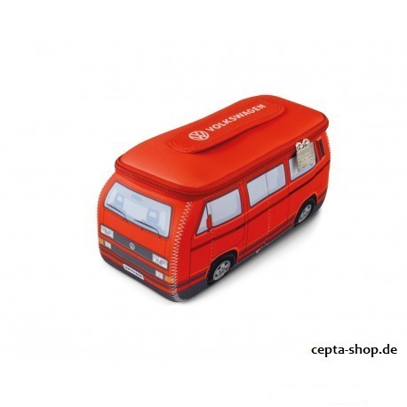 Genuine Volkswagen VW T3 BUS 3D NEOPRENE UNIVERSAL BAG - RED Toiletry Bag Whitestar