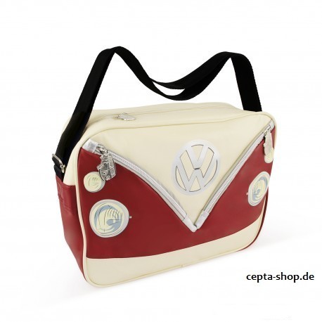 Genuine Volkswagen VW T1 shoulder bag cross red / black