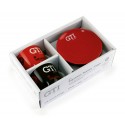 VOLKSWAGEN VW GTI Espresso Cups Set of 2 100ml in gift box red / black