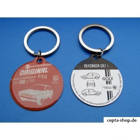 VW GOLF keychain retro around ORIGINAL