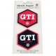 VOLKSWAGEN VW GTI Rubber Magnet Set of 2 - hexagon / 2 colors