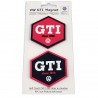VOLKSWAGEN VW GTI Rubber Magnet Set of 2 - hexagon / 2 colors