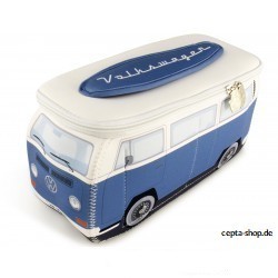 VOLKSWAGEN VW T2 Bus 3D Neopren Universaltsche Kulturtasche - blau
