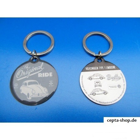 VW Beetle retro key chain around