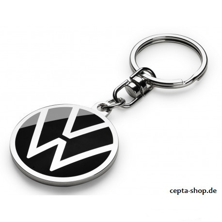 VOLKSWAGEN VW keychain leather/metal Golf Polo Passat Tiguan Touran  ORIGINAL