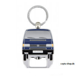 VW T3 Bus Keychain with Bottle Opener - blue