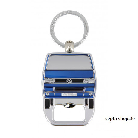 VOLKSWAGEN VW T5/T6 Bus Bootle Opener Keyring - white Multivan California Caravelle Transporter