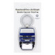 VOLKSWAGEN VW T5/T6 Bus Bootle Opener Keyring - white Multivan California Caravelle Transporter