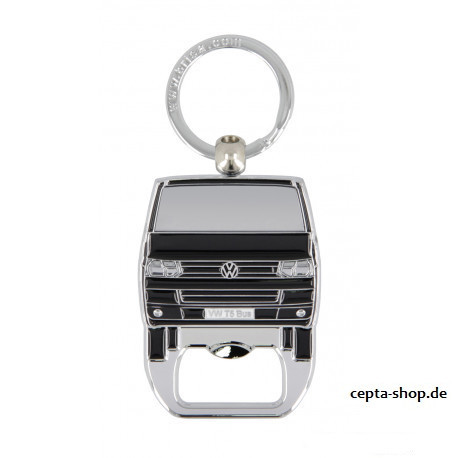 VOLKSWAGEN VW T5/T6 Bus Bootle Opener Keyring - black Multivan California Caravelle Transporter