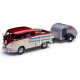 VOLKSWAGEN VW T1 Bus double cabin blue/white Motormax 1:24 79343 NEW