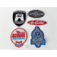VOLKSWAGEN VW Aufnäher Patch 5 Stück im Set (Wappen Old School Superdubs Aircooled Spezialist)