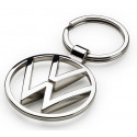 NEW VOLKSWAGEN VW key ring silver round 4 000087010BN original