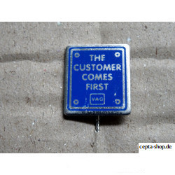 VOLKSWAGEN VW Pin "The customer comes first", 10 very rare !!