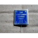 VOLKSWAGEN VW Pin "The customer comes first", 2 very rare !!