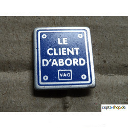 VOLKSWAGEN VW Pin "The customer comes first", 4 very rare !!